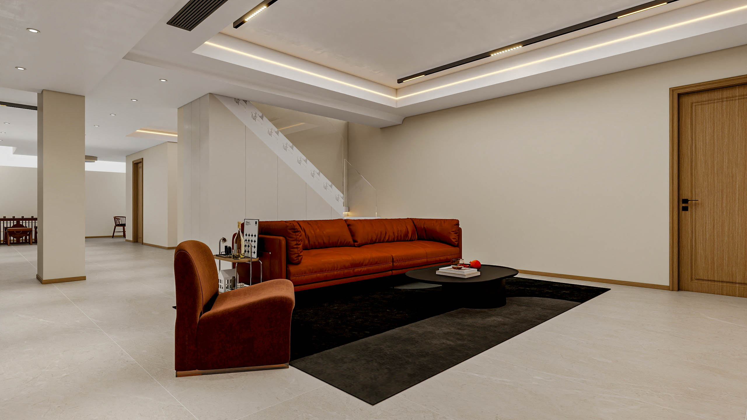 四川成都成都合院（376平方底跃简约中式三居室）-23