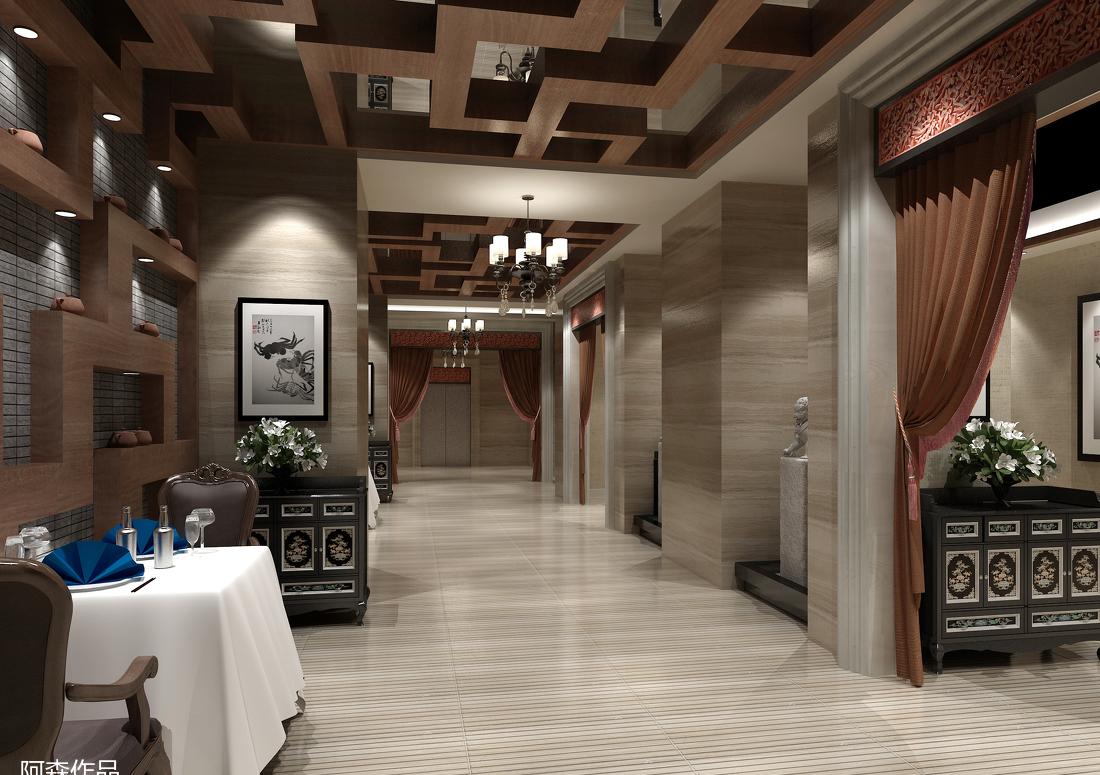 
阿森设计-紫檀食府 -20