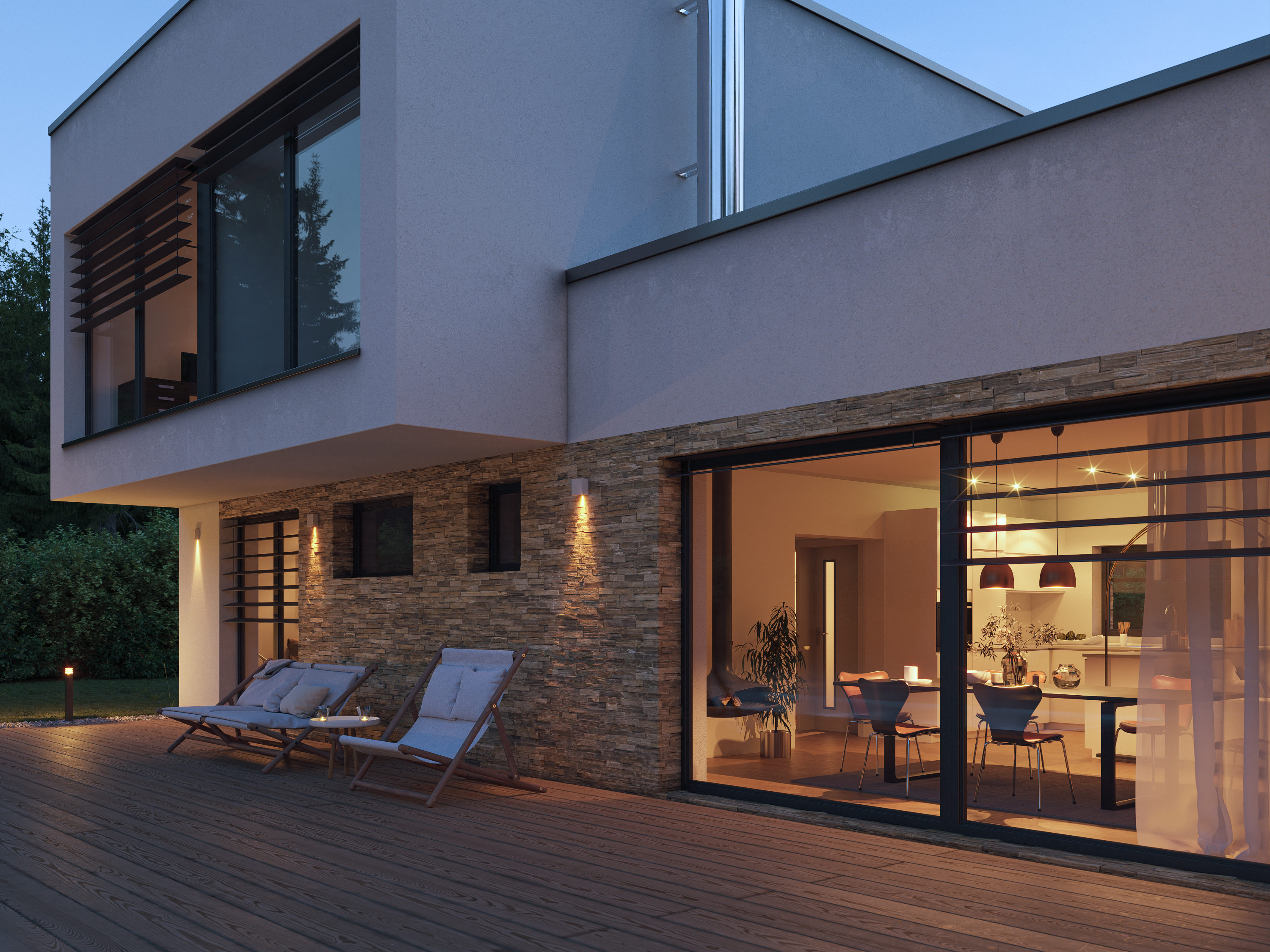 Modern house  3D 可视化和动画-4