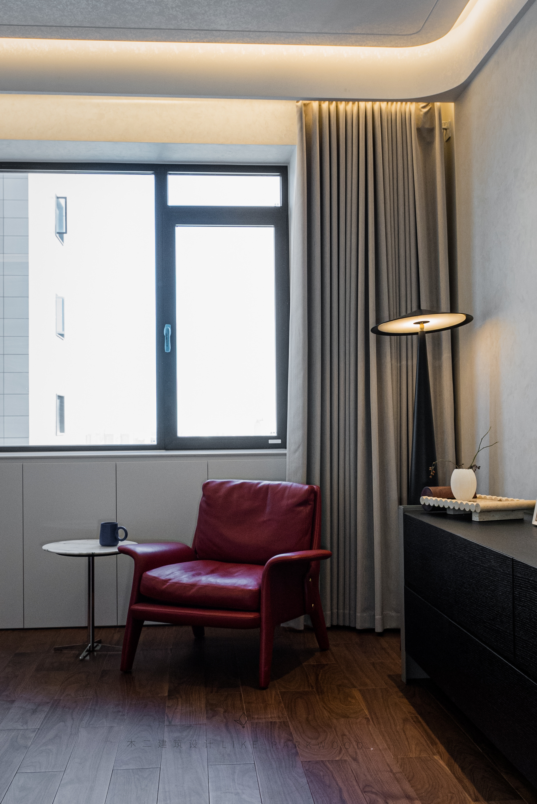 木二设计|298平极简滨江平层-35