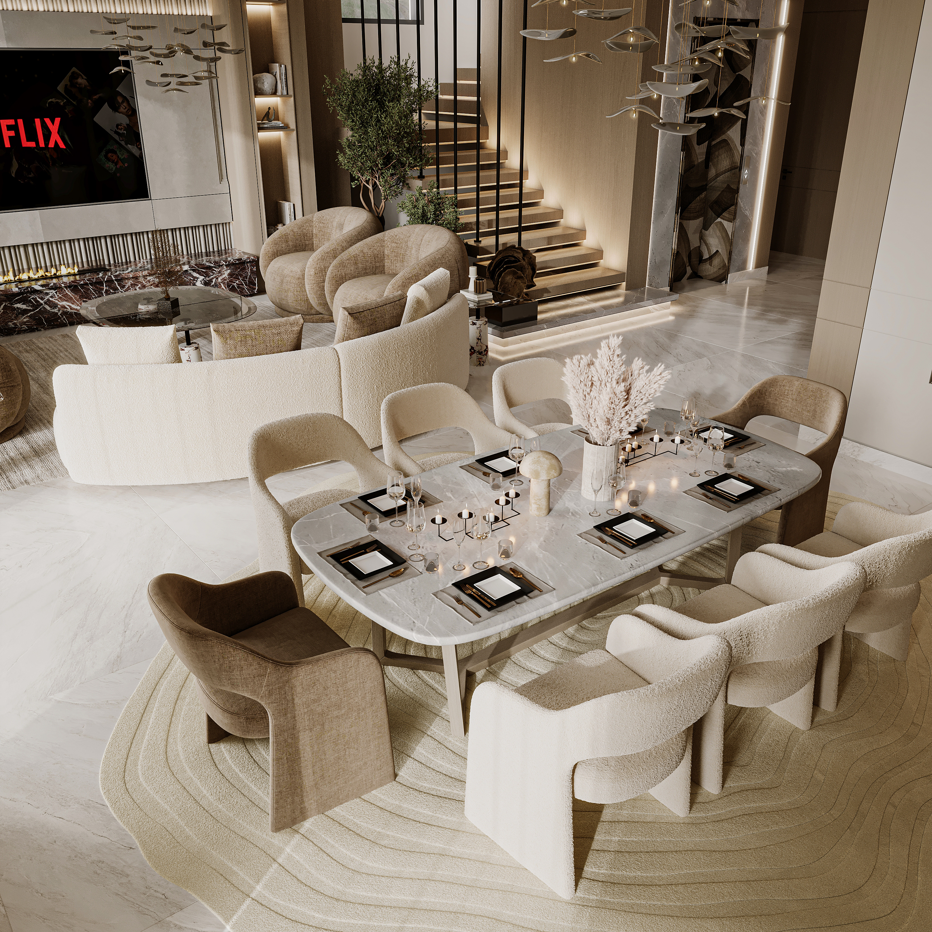 大厅室内设计丨KT_DESIGN STUDIO-24