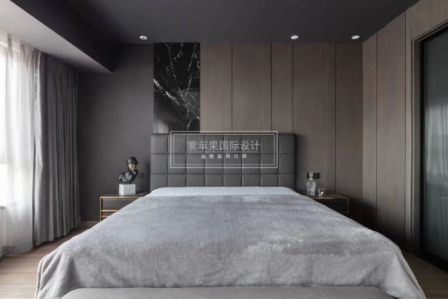 酒店式居家体验,170㎡现代风高级黑质感空间-68