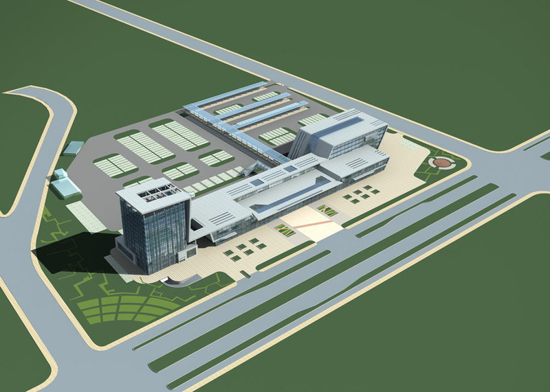 车站设计案例效果图2-9