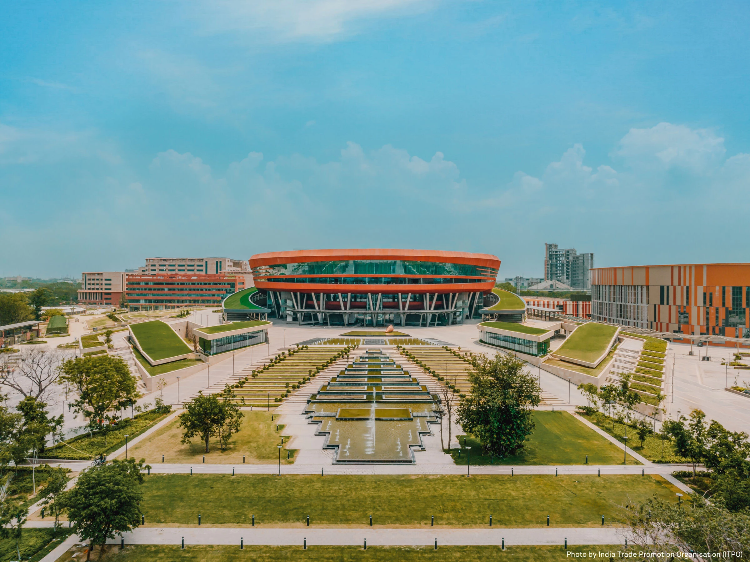 印度新德里 Pragati Maidan 展览中心丨Aedas-5