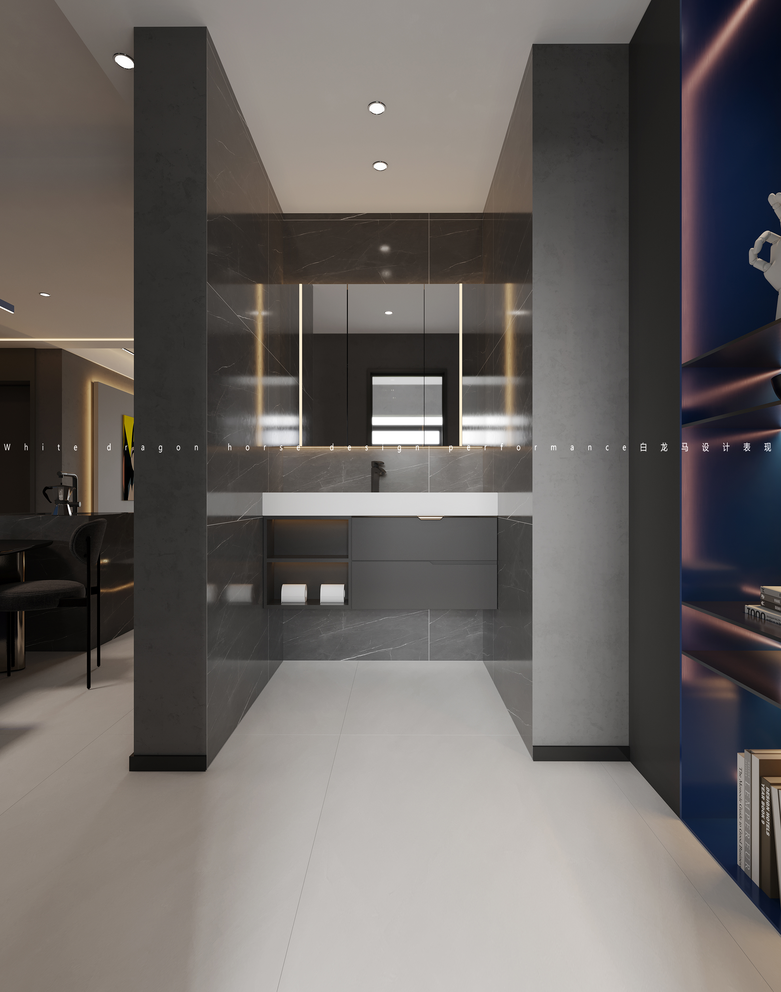 暗黑风家装设计——白龙马客餐厅-6