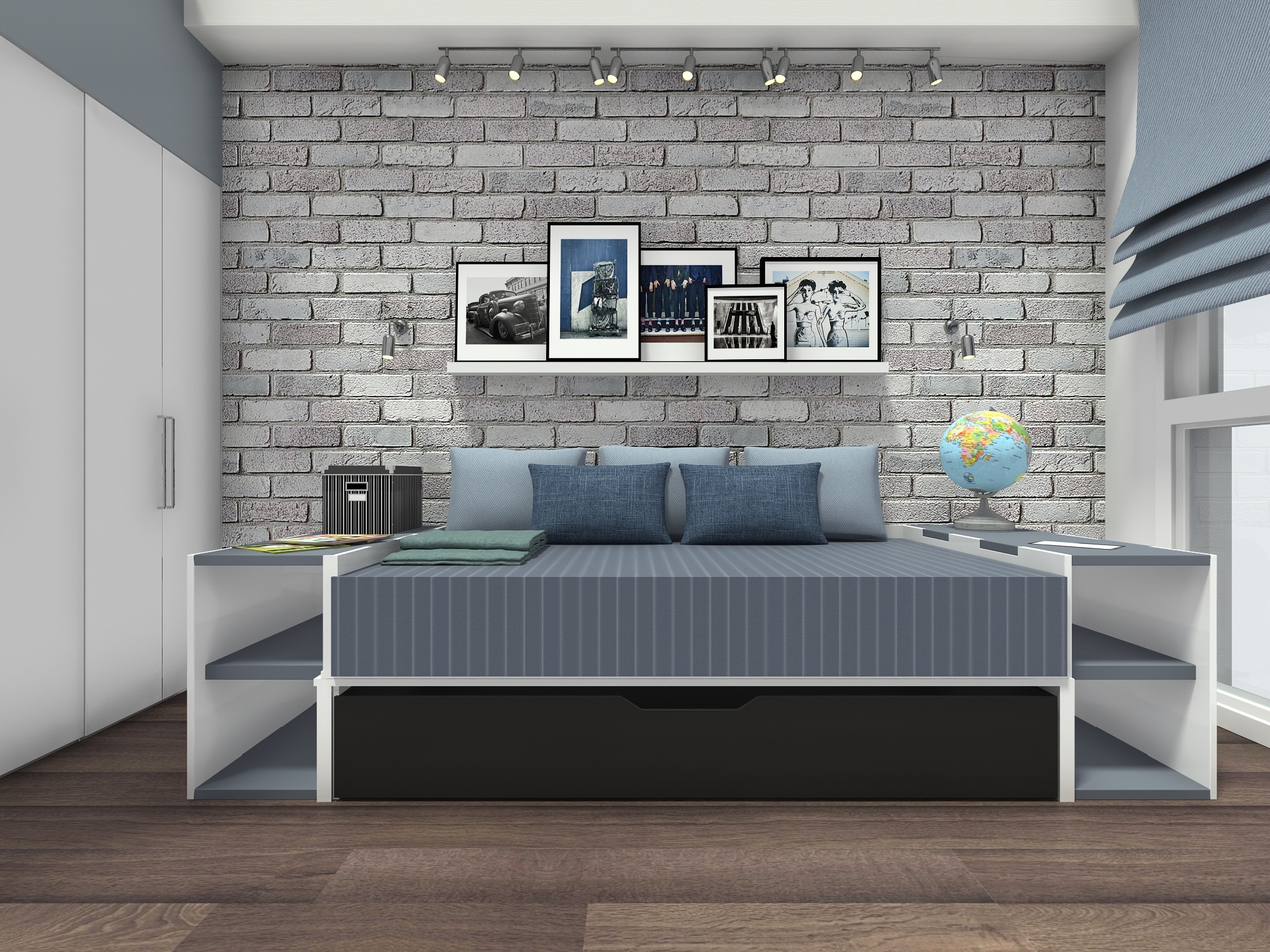 纽约13岁男孩房间改造方案丨美国纽约-5