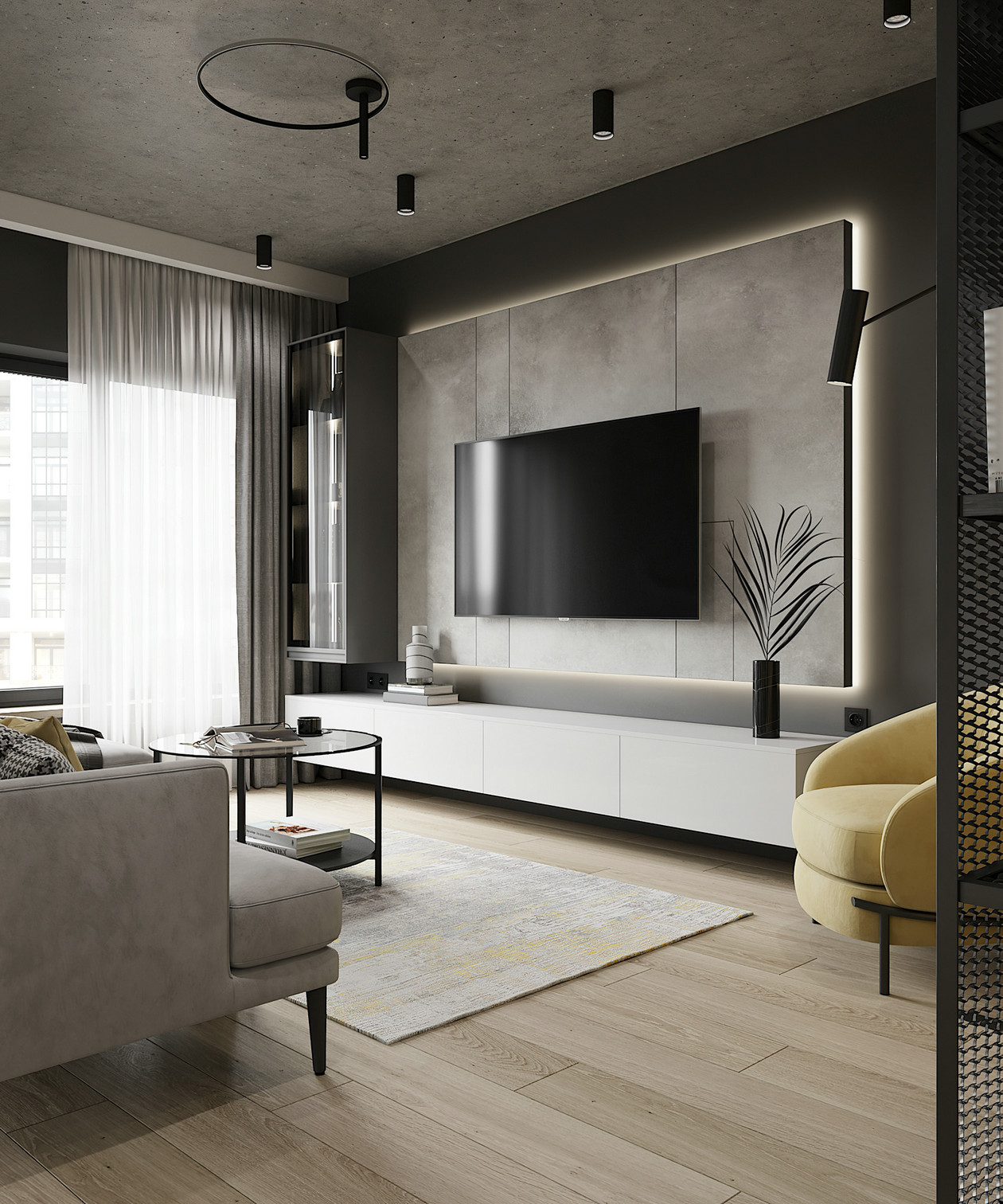 高级灰色系空间设计-3