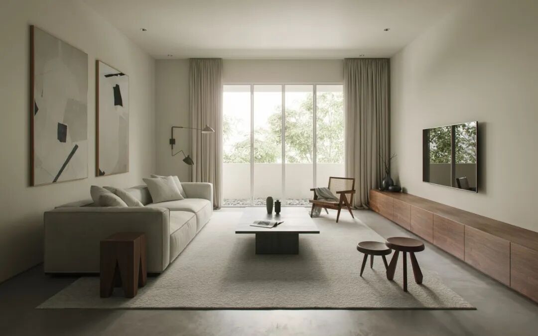 自然极简风的家，轻硬装重软装，超美！-3