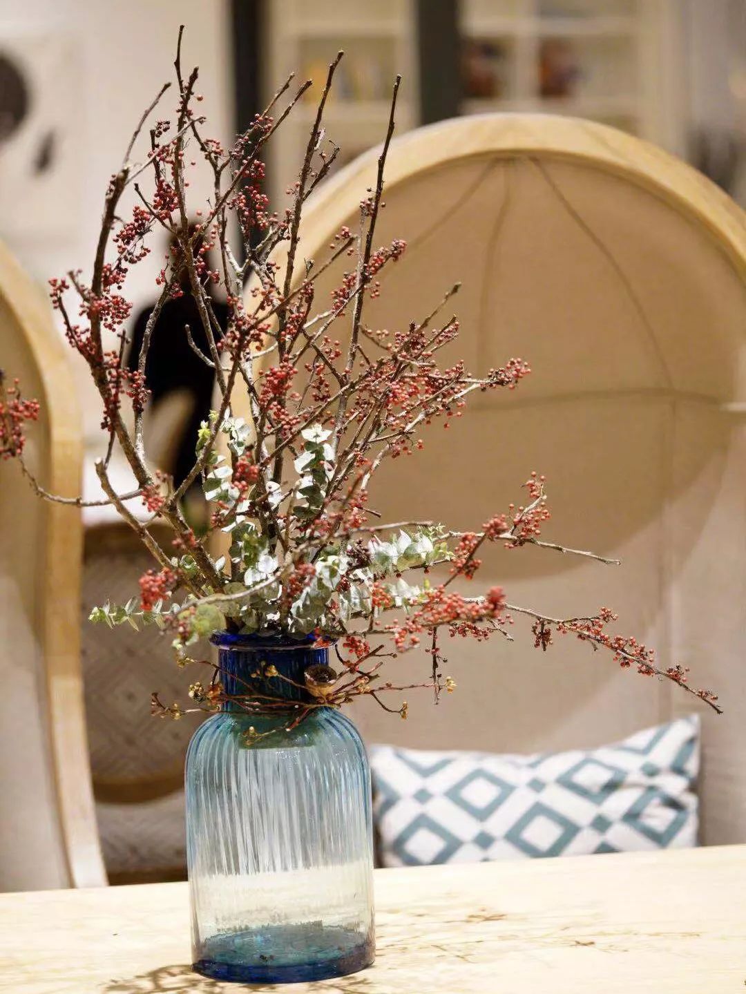 浪漫花艺装点白鲸餐厅,温暖冬日空间-28