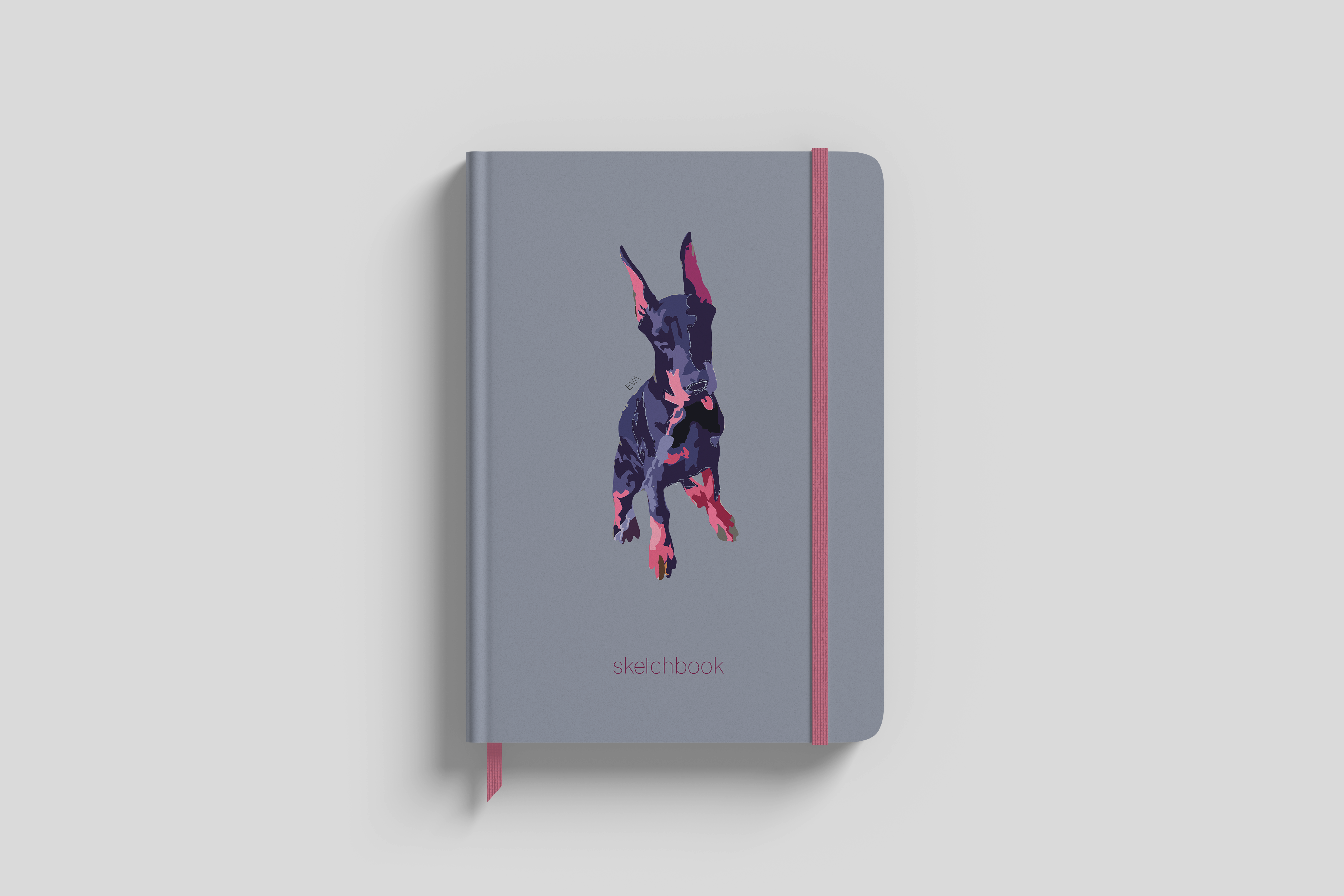 Doberman. Illustration. Minimalism-1