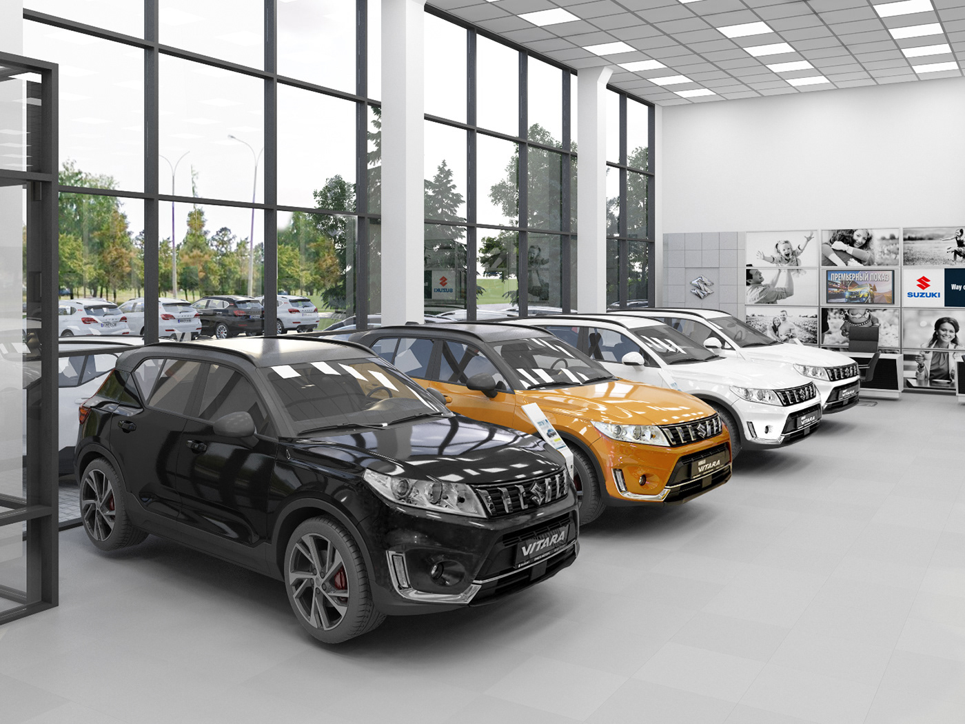 Визуализация автосалона-3