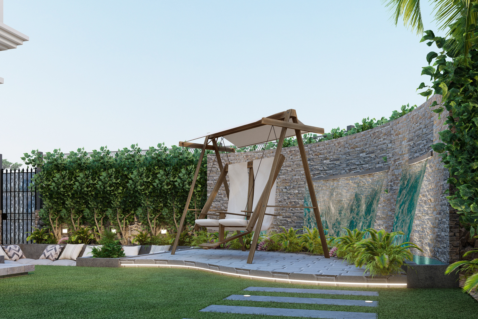 后花园别墅丨埃及开罗丨Arch. Rehab Nabil-6