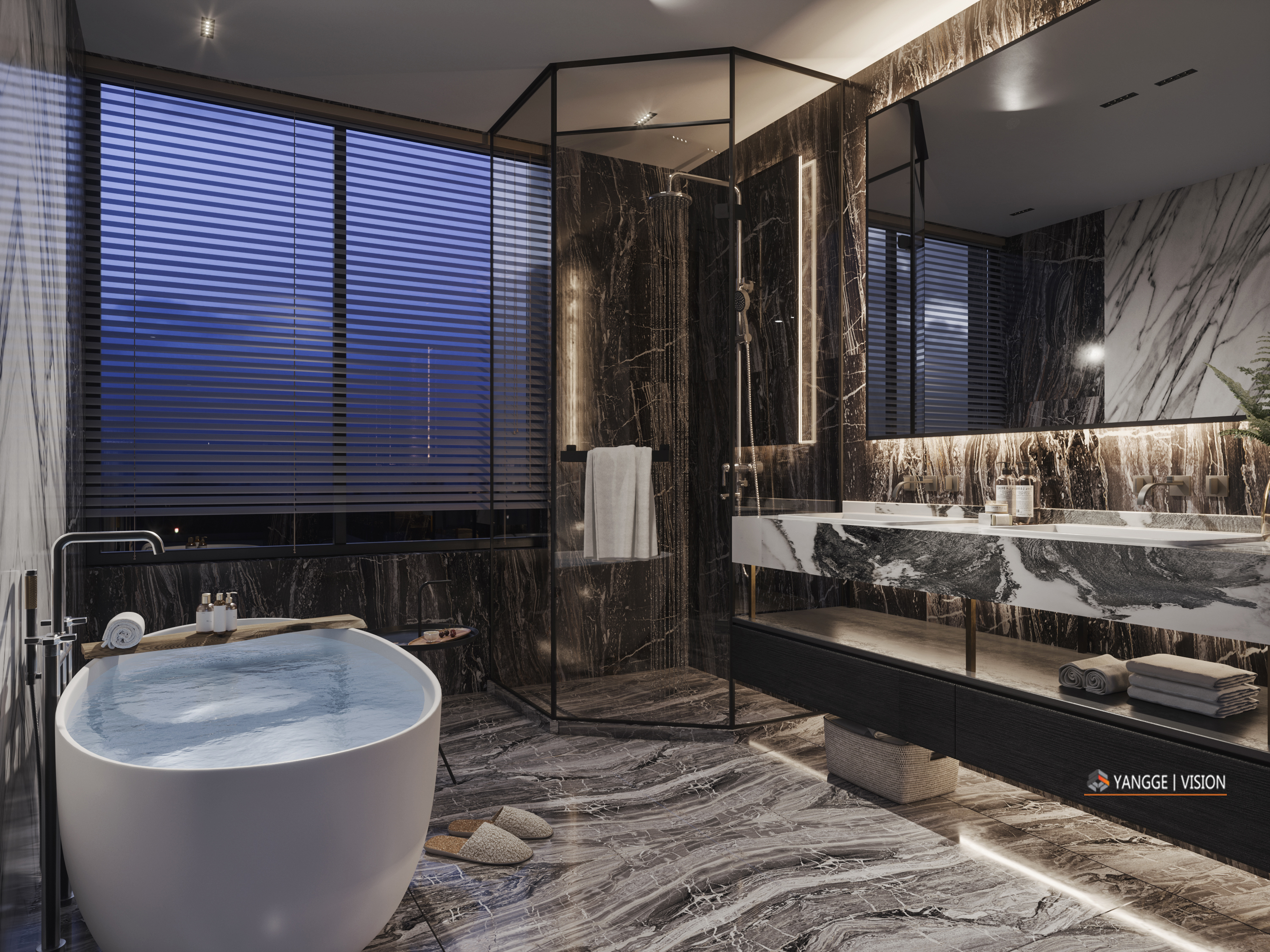 现代轻奢风客厅设计，精致生活品味-11