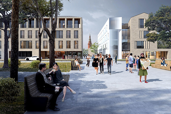 莫斯科索菲耶夫滨河与博罗特纳亚广场地块多功能建筑设计丨俄罗斯莫斯科丨谢尔盖·斯库拉托夫建筑师事务所（俄罗斯）等-40