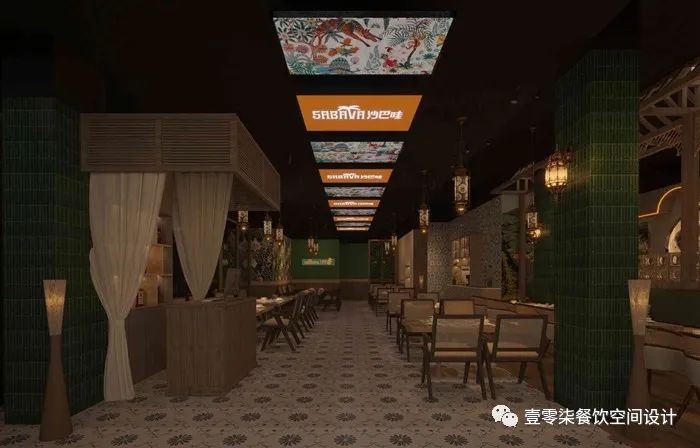 沙巴哇泰国料理餐厅设计案例丨中国广州丨广州壹零柒餐饮设计公司-21