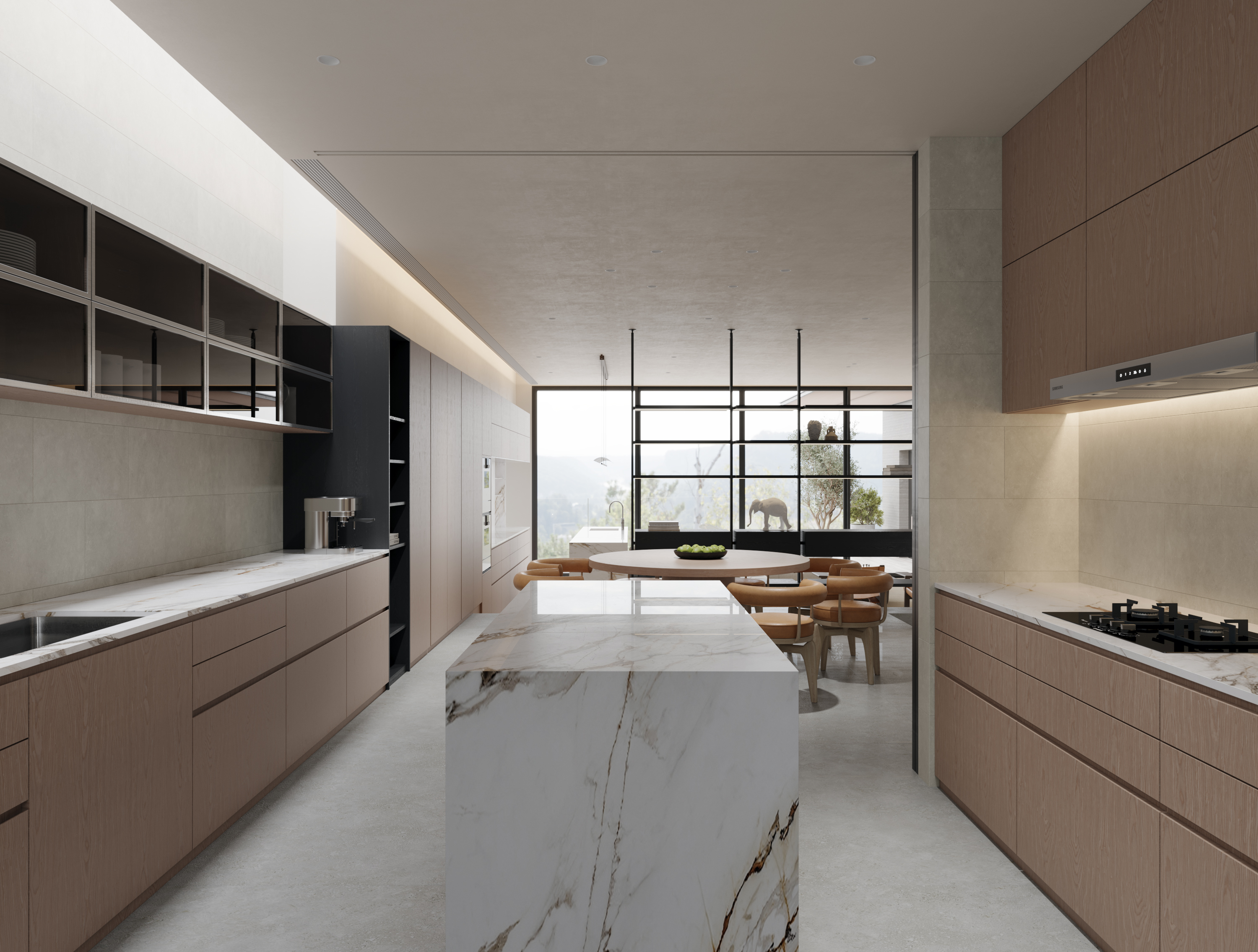 一楼空间效果图。-9