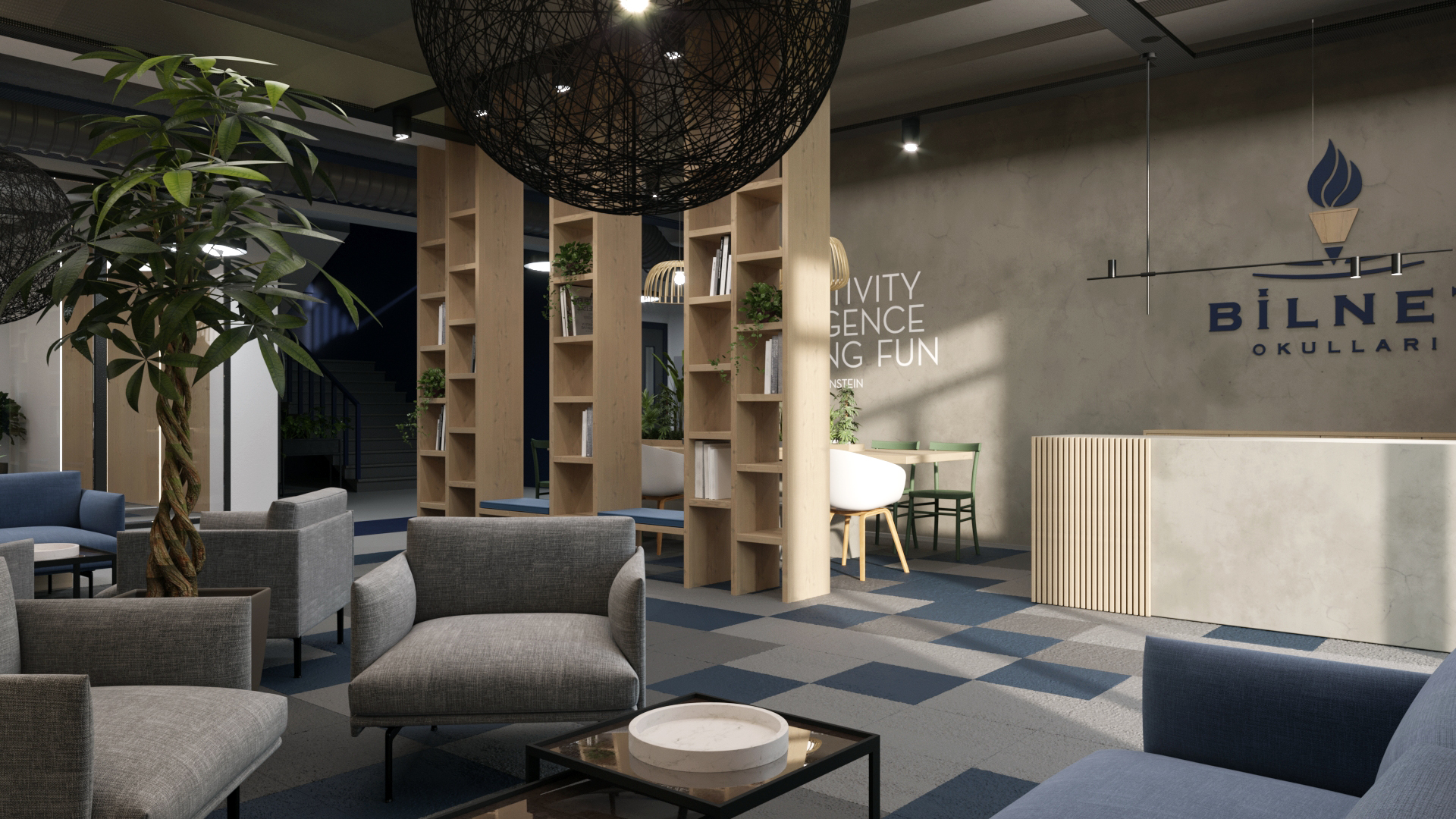 ESKİŞEHİR BİLNET 学校室内概念设计项目-37