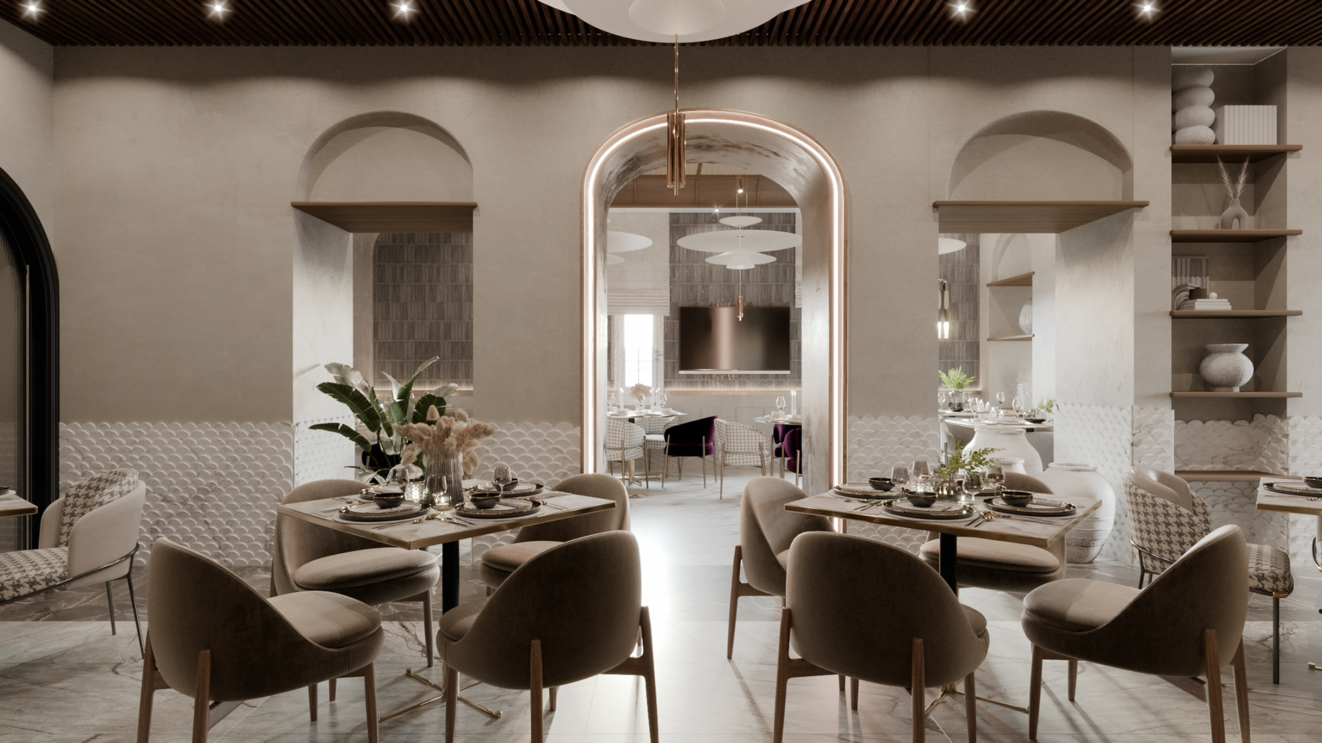 蓝色之家：餐厅和酒廊丨突尼斯丨Anamorph  agency-4