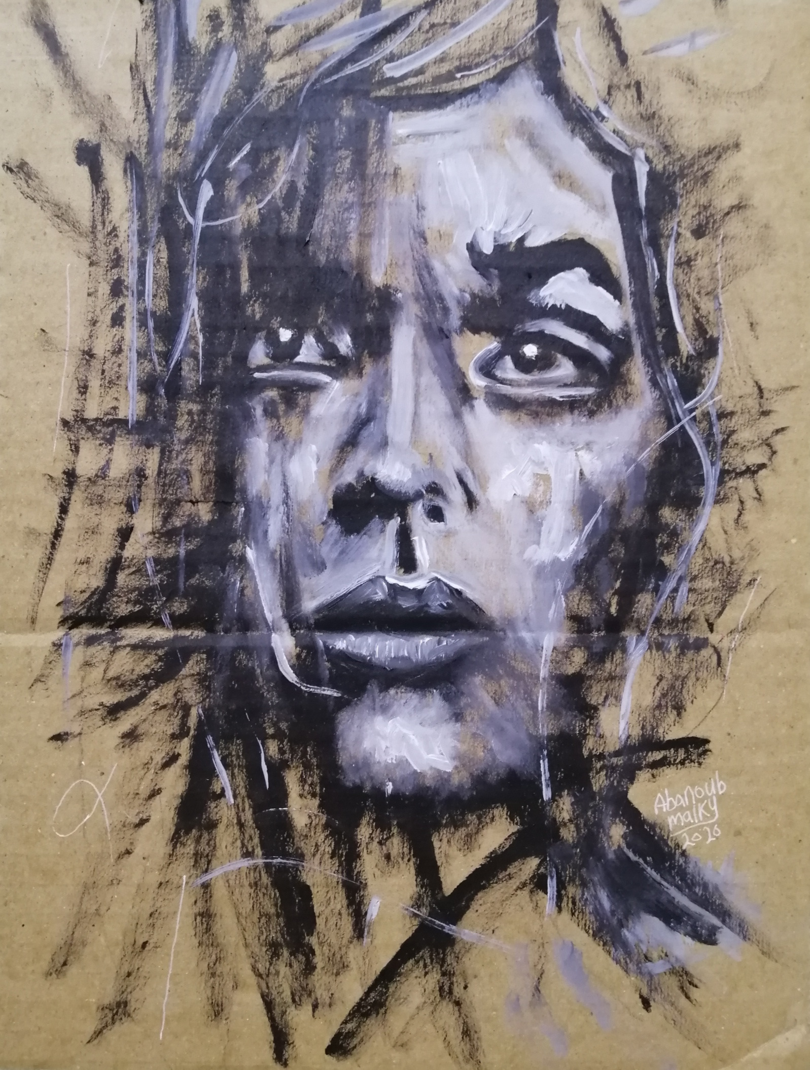 女士肖像素描画廊-12