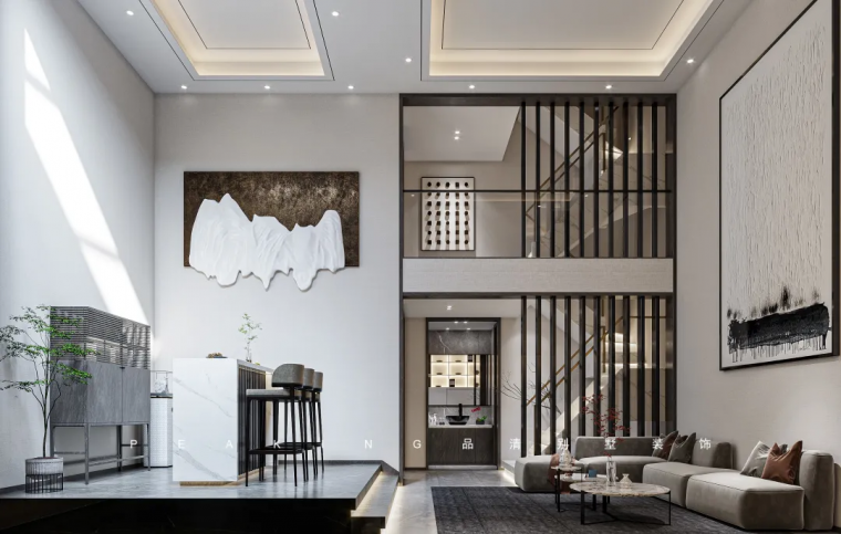 别墅装修 · 290㎡现代中式风格案例赏析-5