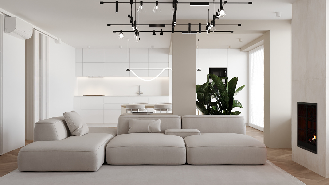 浅色系公寓设计-2