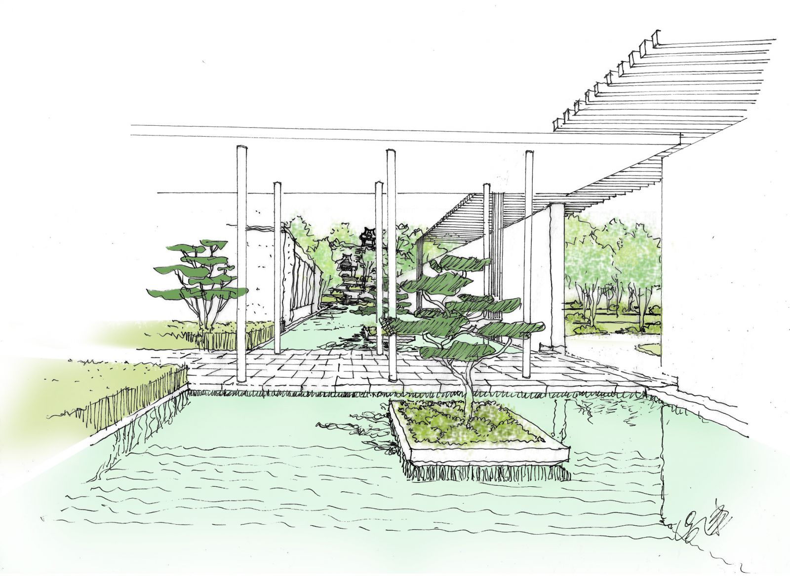 中国惠州喜来登会所景观规划-11