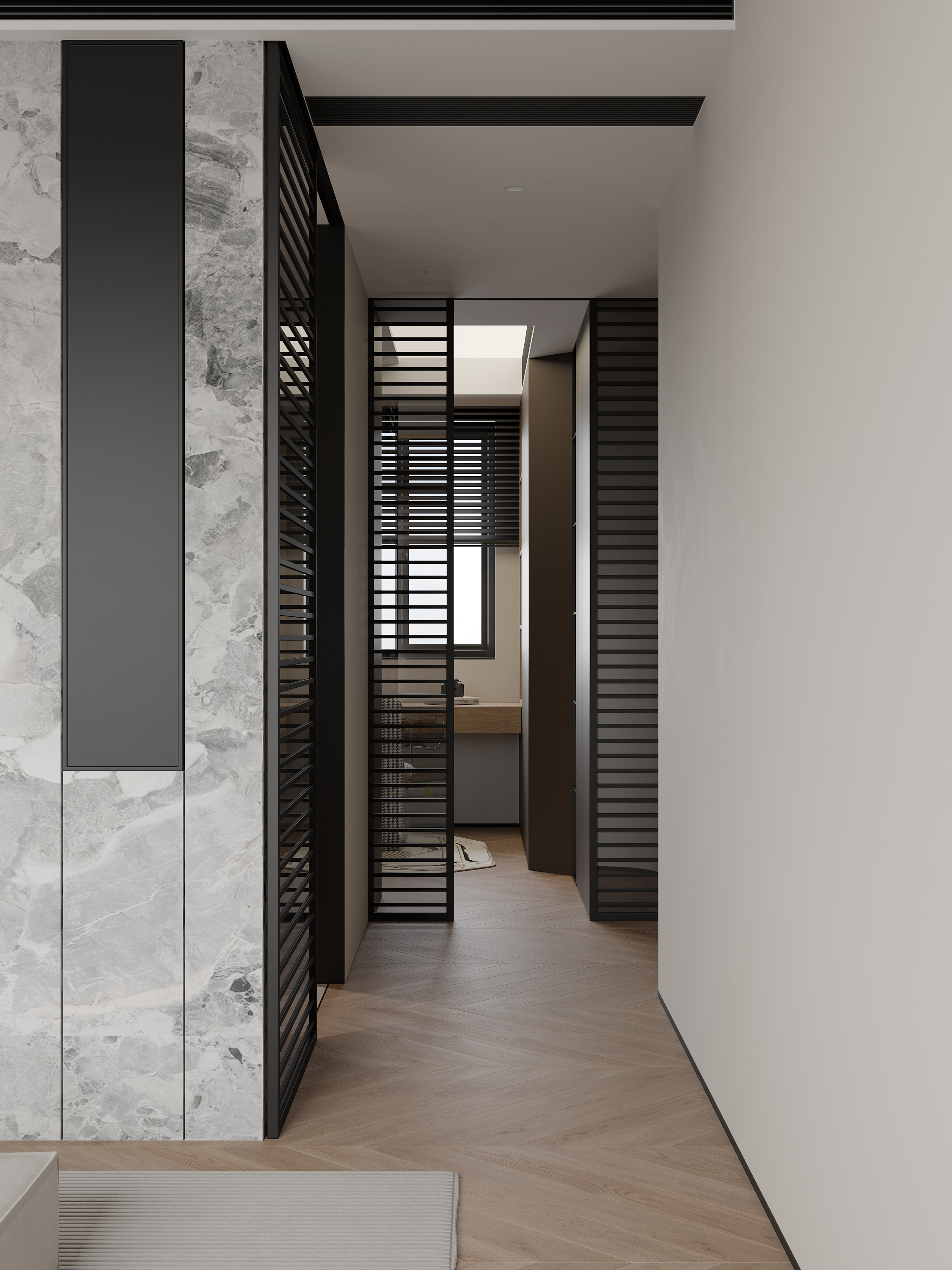 悬空+凸出！谁懂原木餐边柜凹造型的含金量-19