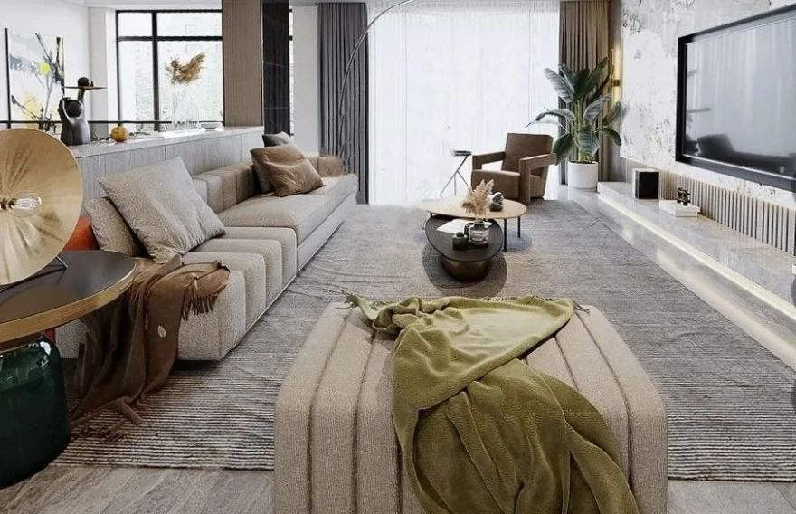 奶油色调美式风御园别墅设计丨上官装饰-42