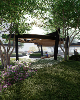 YARD AREA. 'NEW AVTOGRAF'. KYIV. UKRAINE. 2021