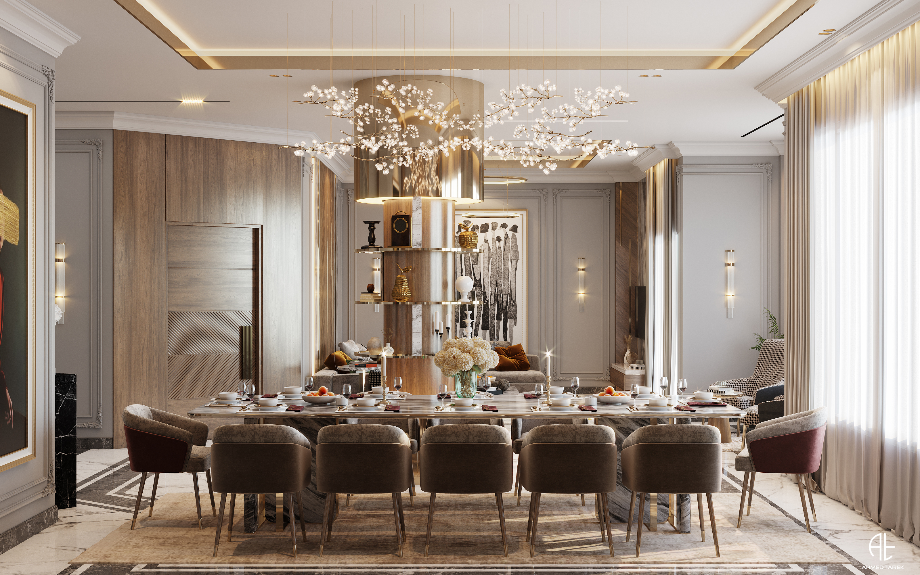 DiamondLu·urious 别墅接待处设计丨埃及开罗丨AHMED TAREK-8