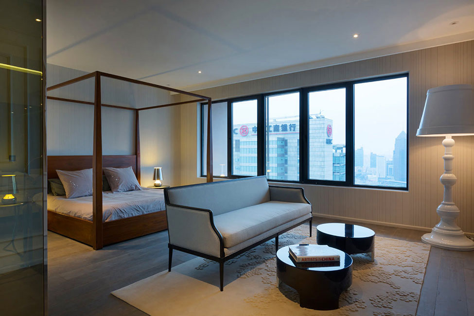 上海蓝色顶层复式公寓  Dariel Studio-17