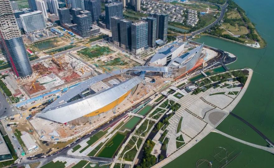 苏州湾文化中心 | 太湖之滨的“双飘带”建筑诗篇-2