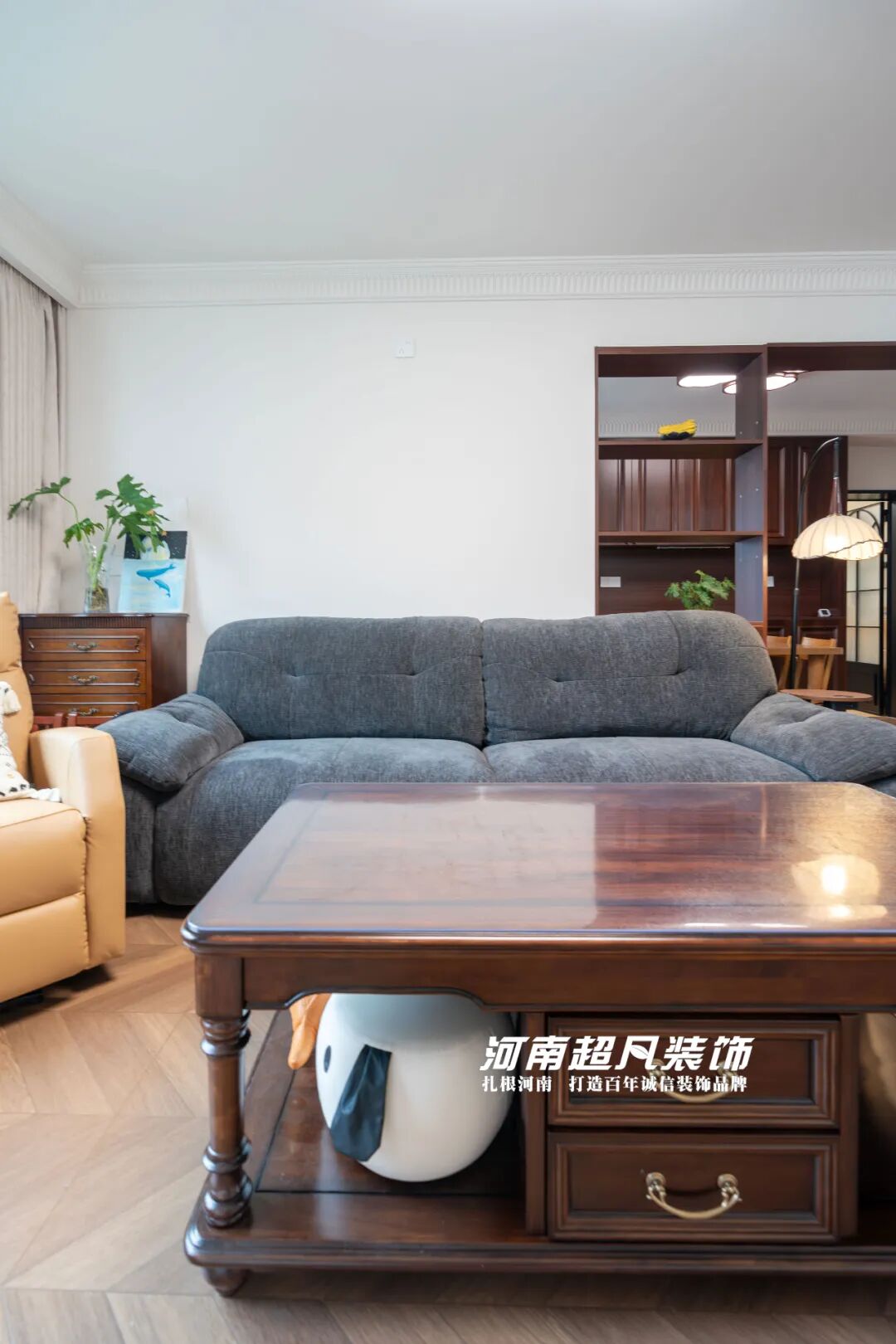 完工首发丨管城区金城街30号院，123㎡老房翻新，美式复古设计，优雅低调绽放-64