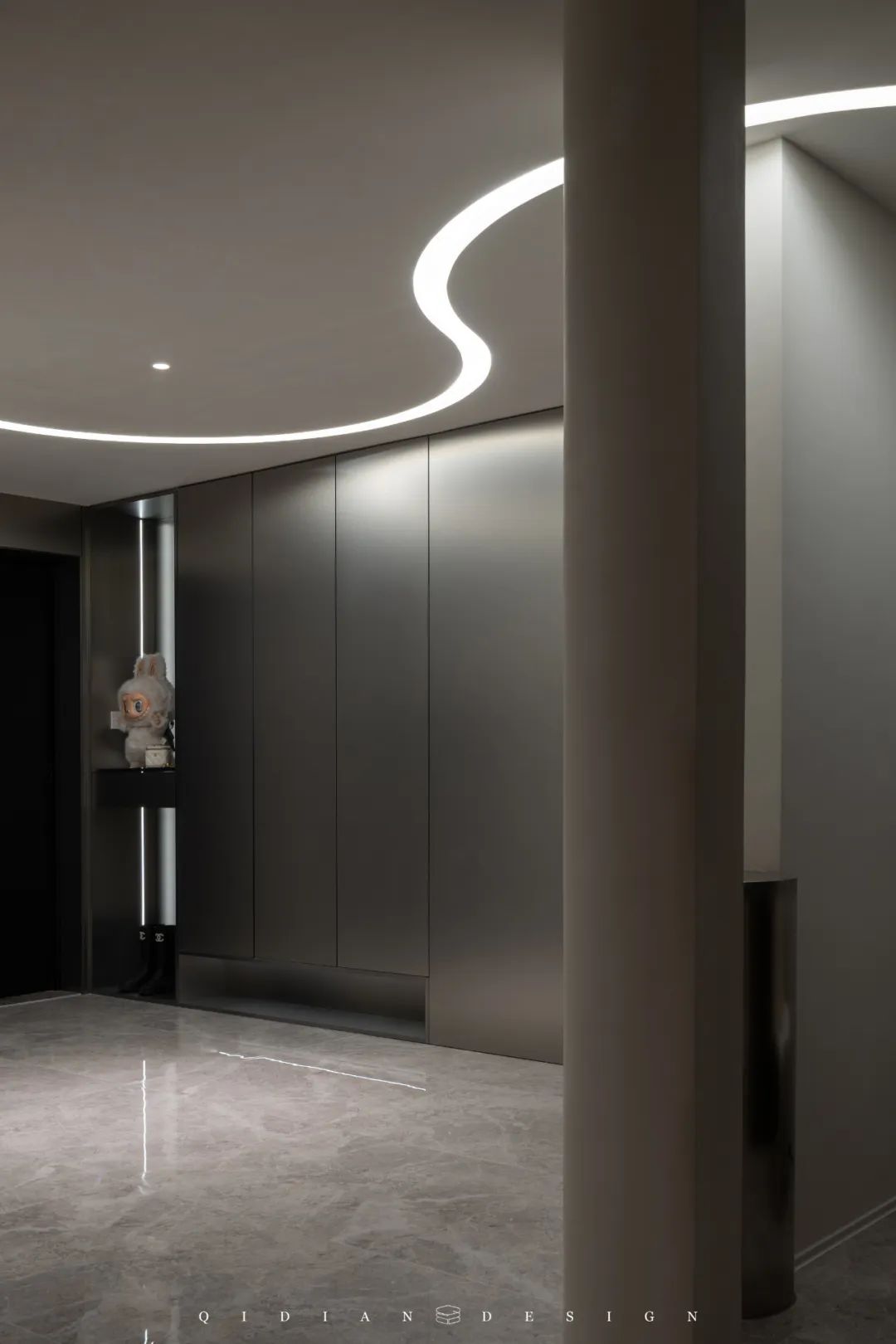 QD·DESIGN实景案例·凯德九章 · 167㎡精装改造丨奇点上宅-4