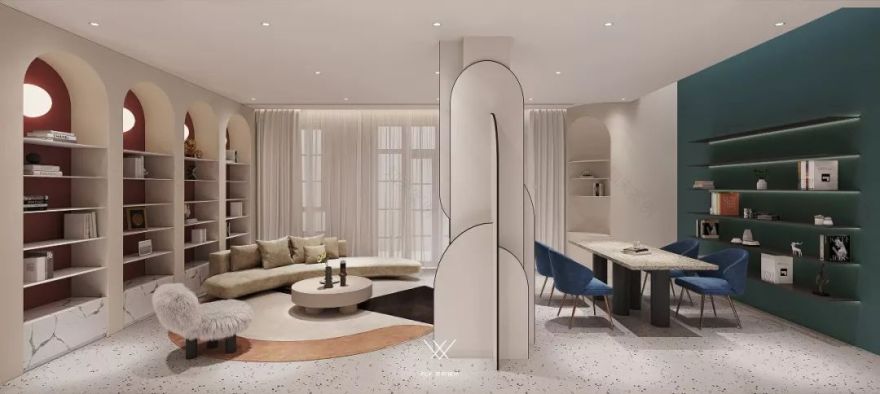 法式现代风独栋别墅,优雅与时尚的完美融合-82