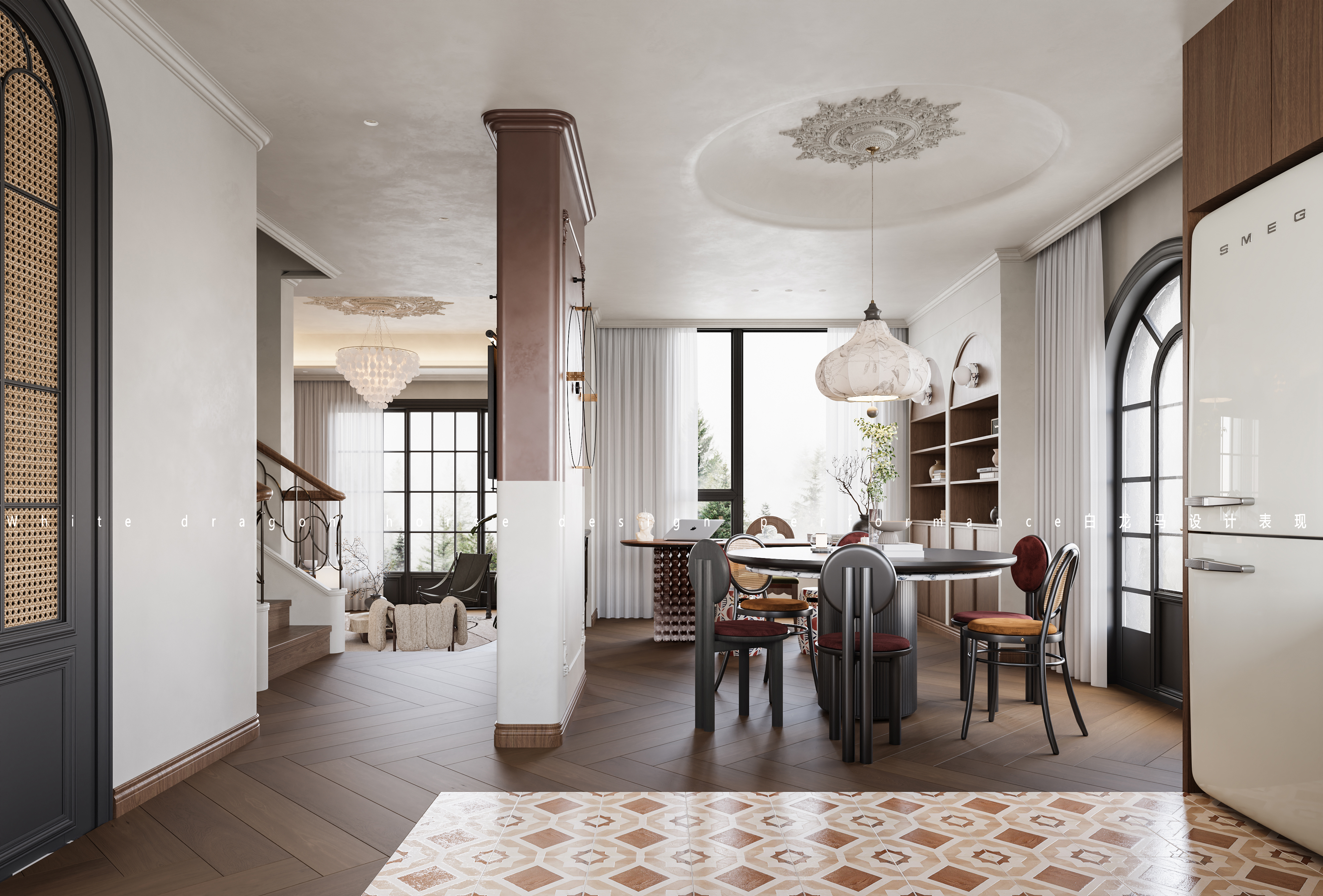 轻法式家装效果图-3