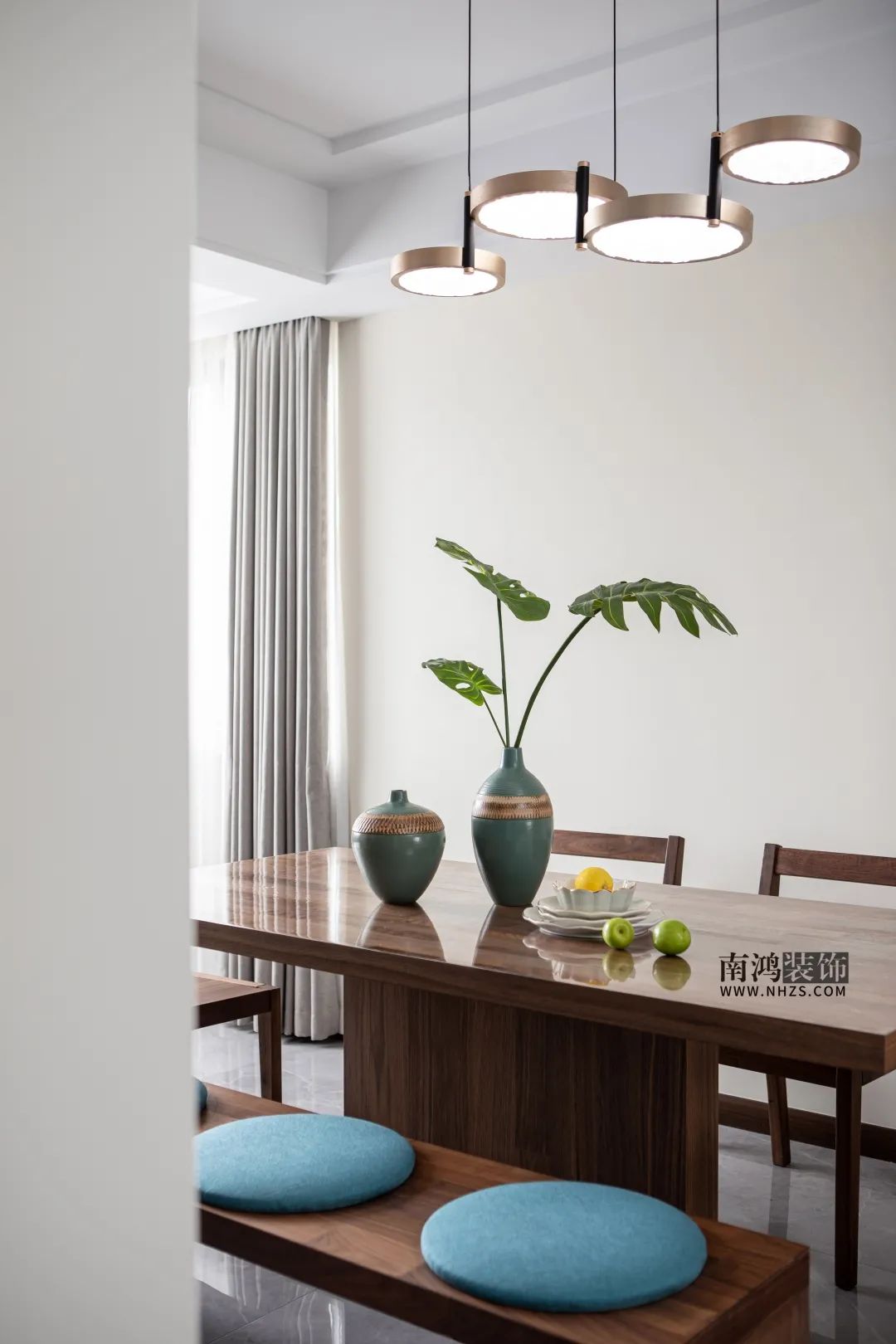 天一家园现代风格胡桃木家居设计丨浙江南鸿装饰-39