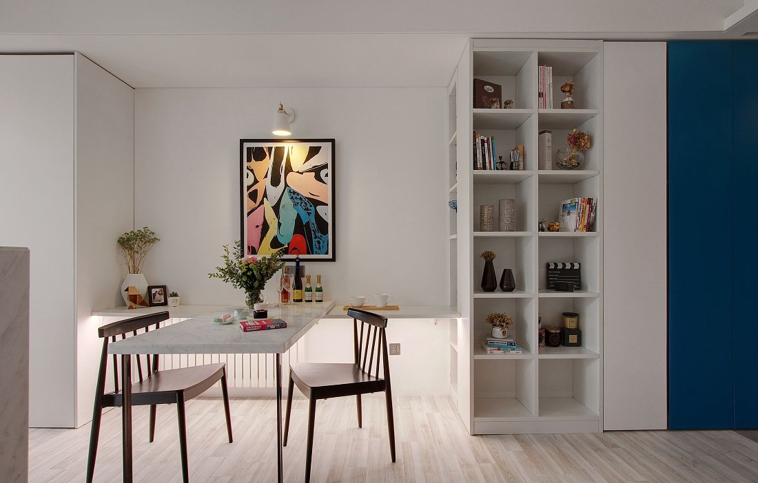 山东40㎡工业风袖珍住宅  隐巷设计-3