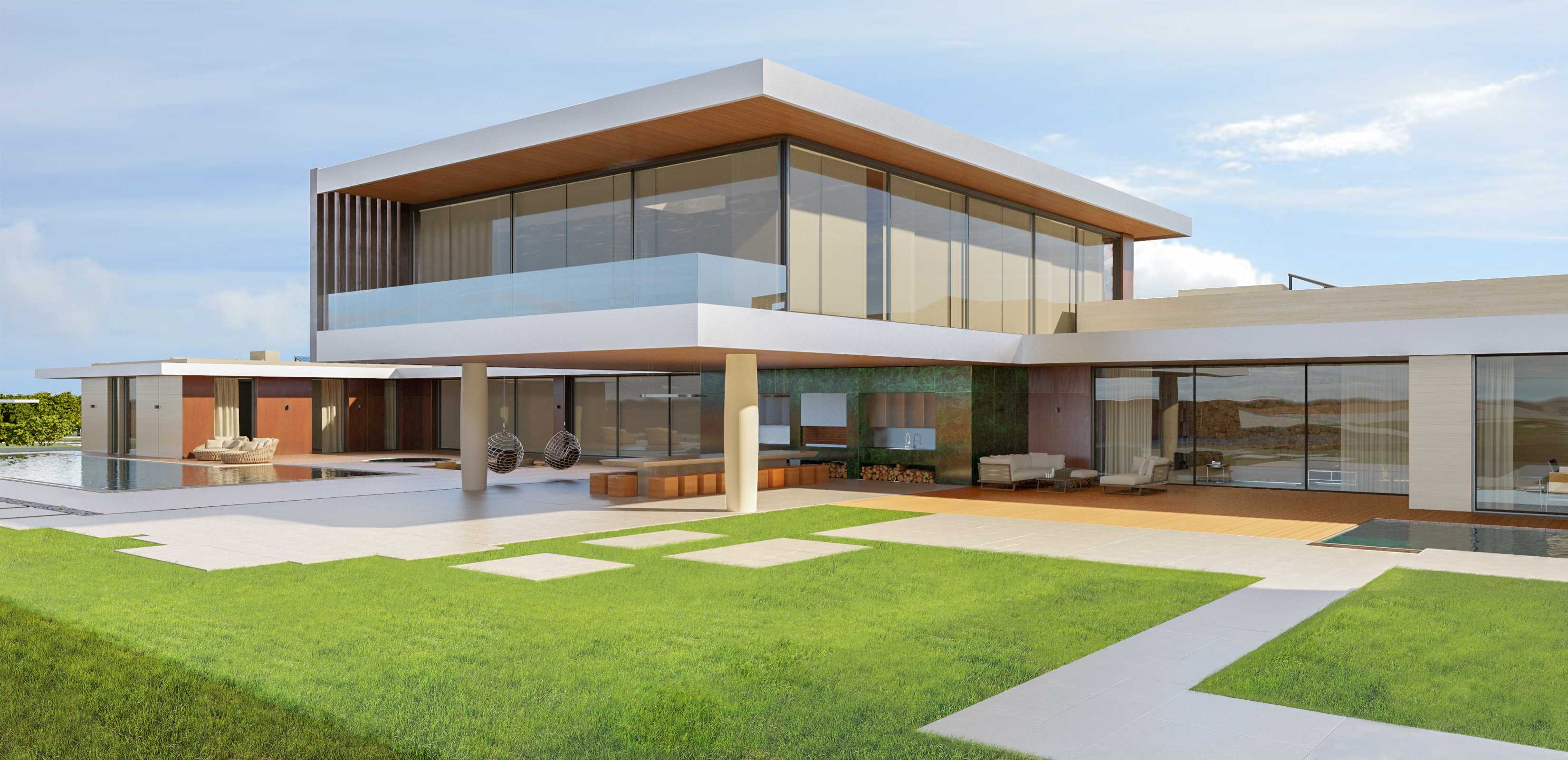 简约材质构建现代隐居空间——Dzoraghbyur 别墅-14