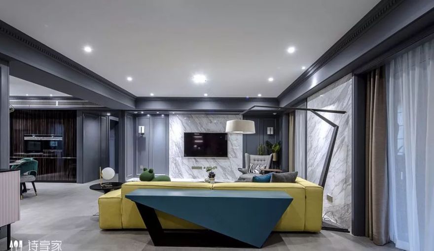 万科金域蓝湾 240㎡现代摩登家居,儿童元素与高级灰的惊艳碰撞-28