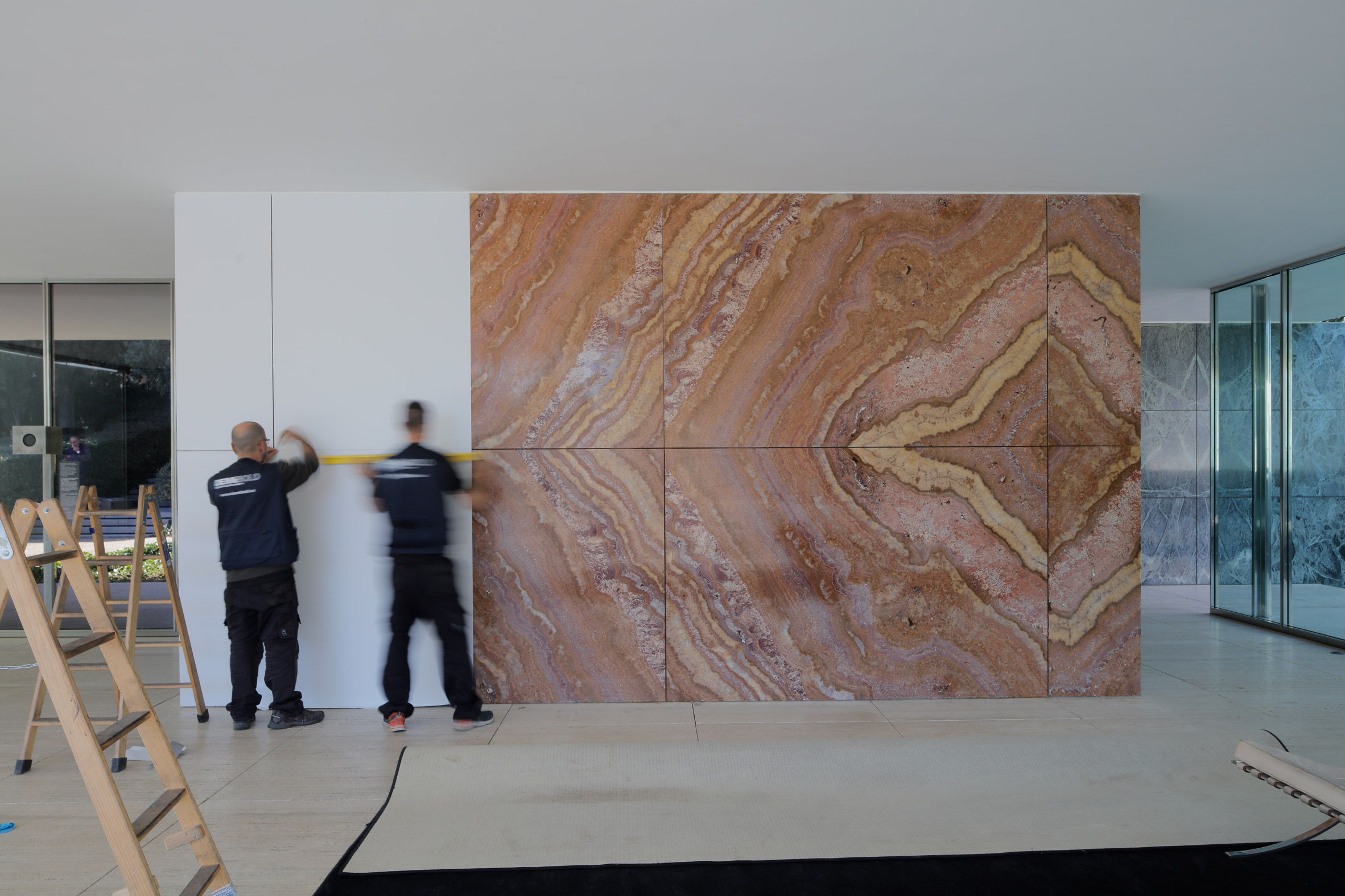 Mies van der Rohe's Barcelona Pavilion loses its marble walls-9