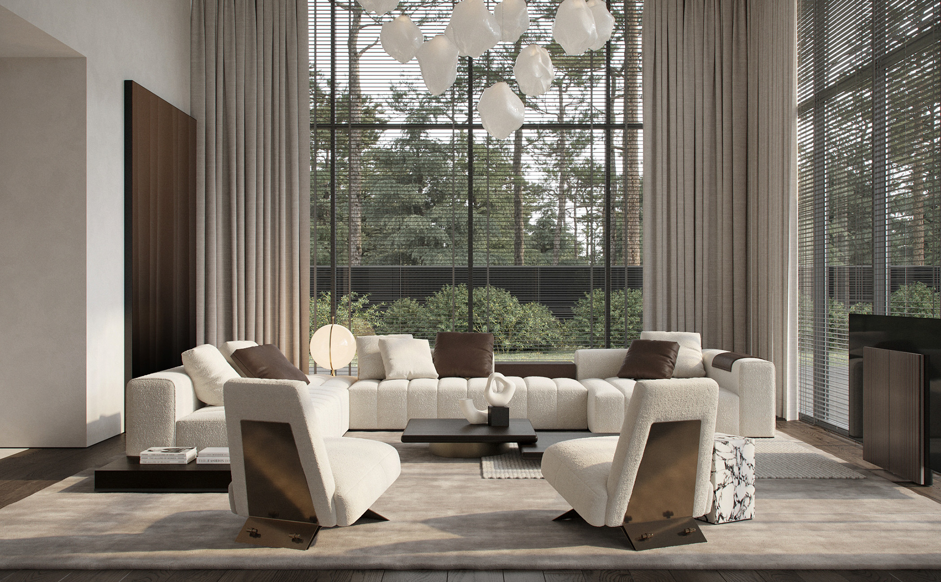 620平 别墅空间设计，简约舒适！-1