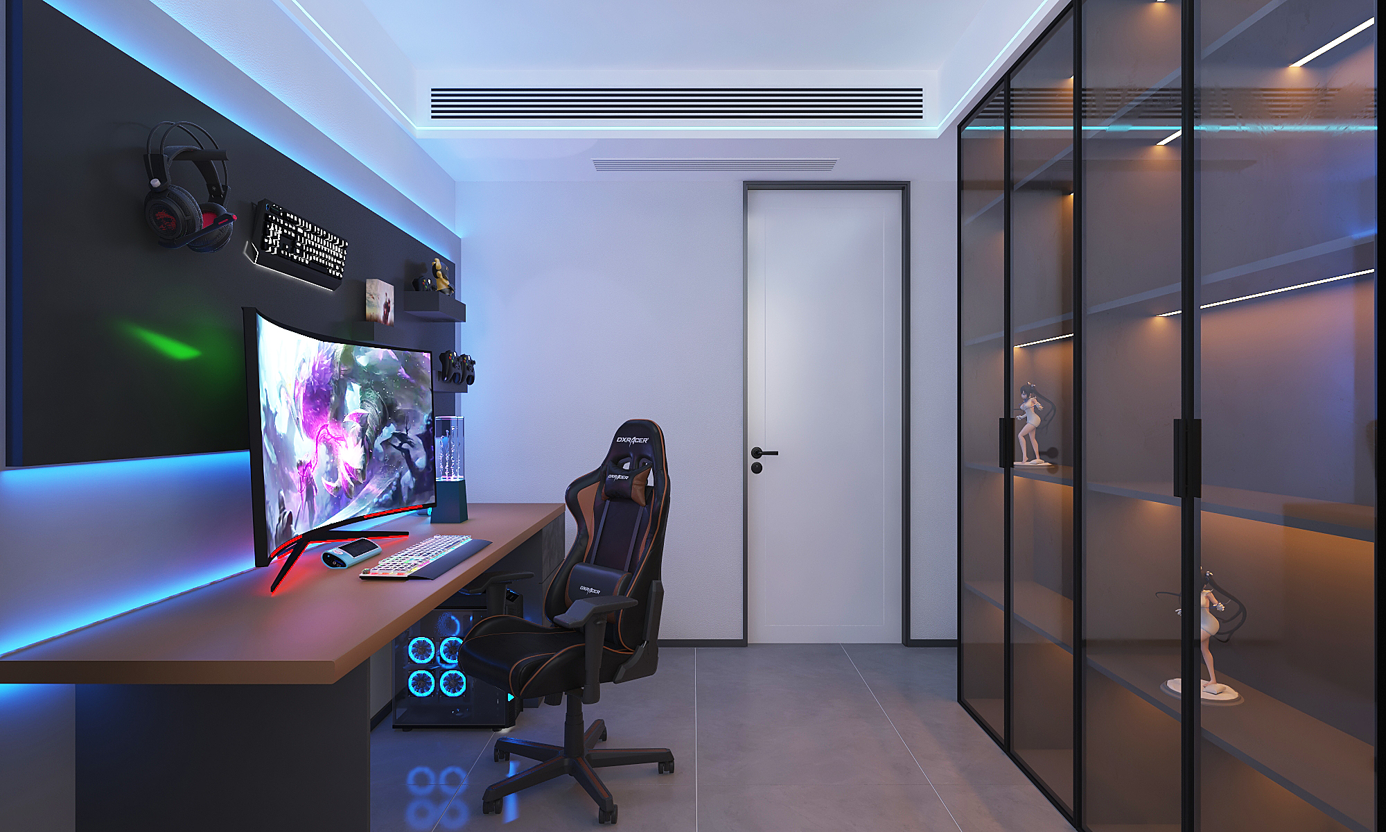 黑白灰极简家装///瀚正.御景城-13