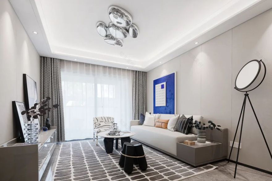 金科恒信集美天宸 | 克莱因蓝的轻奢美学空间-12