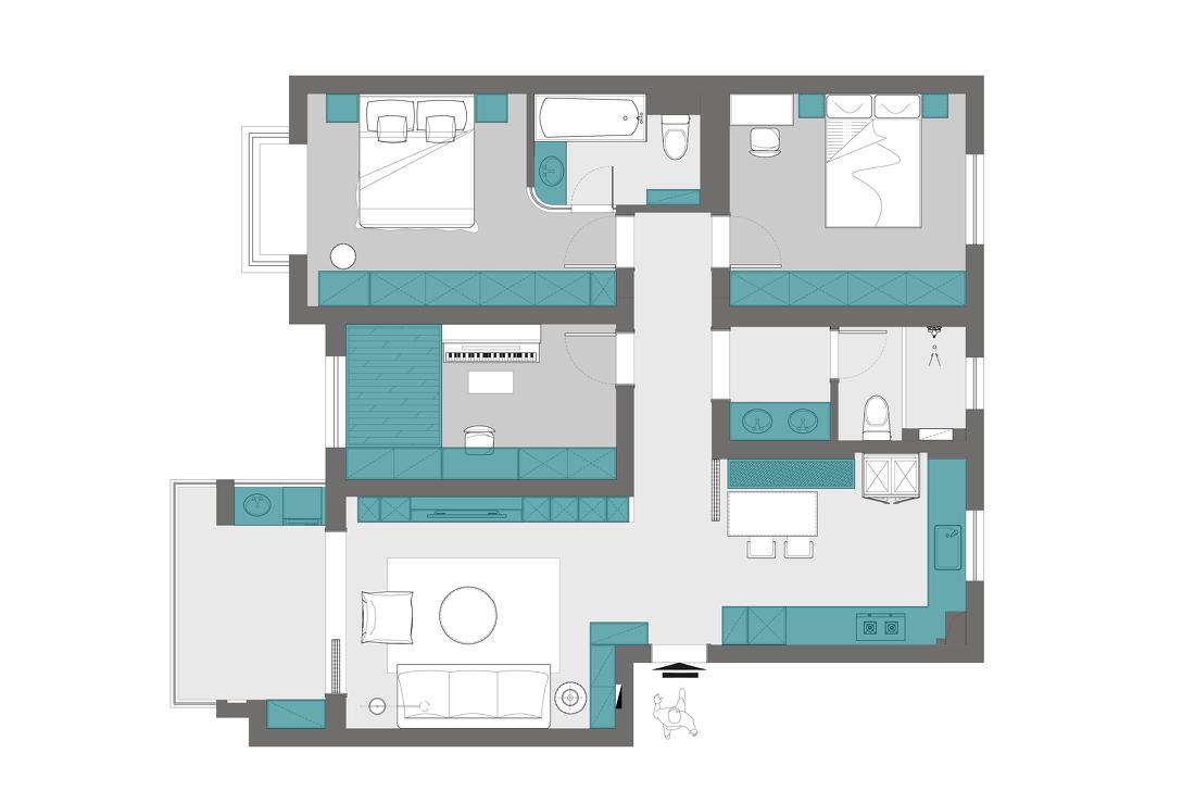 黑色金属与原木的精致融合-31