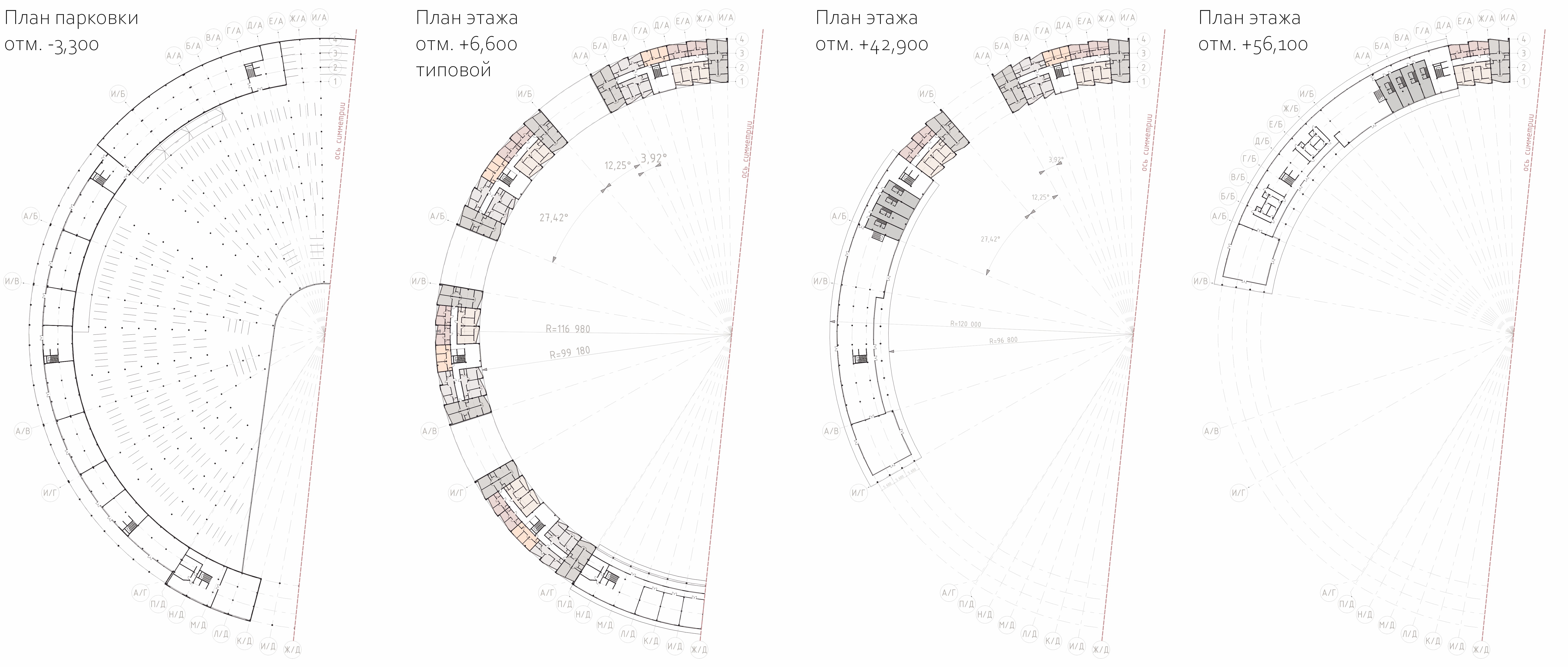 多功能住宅楼,设计与建筑高等学校丨Guseva-9