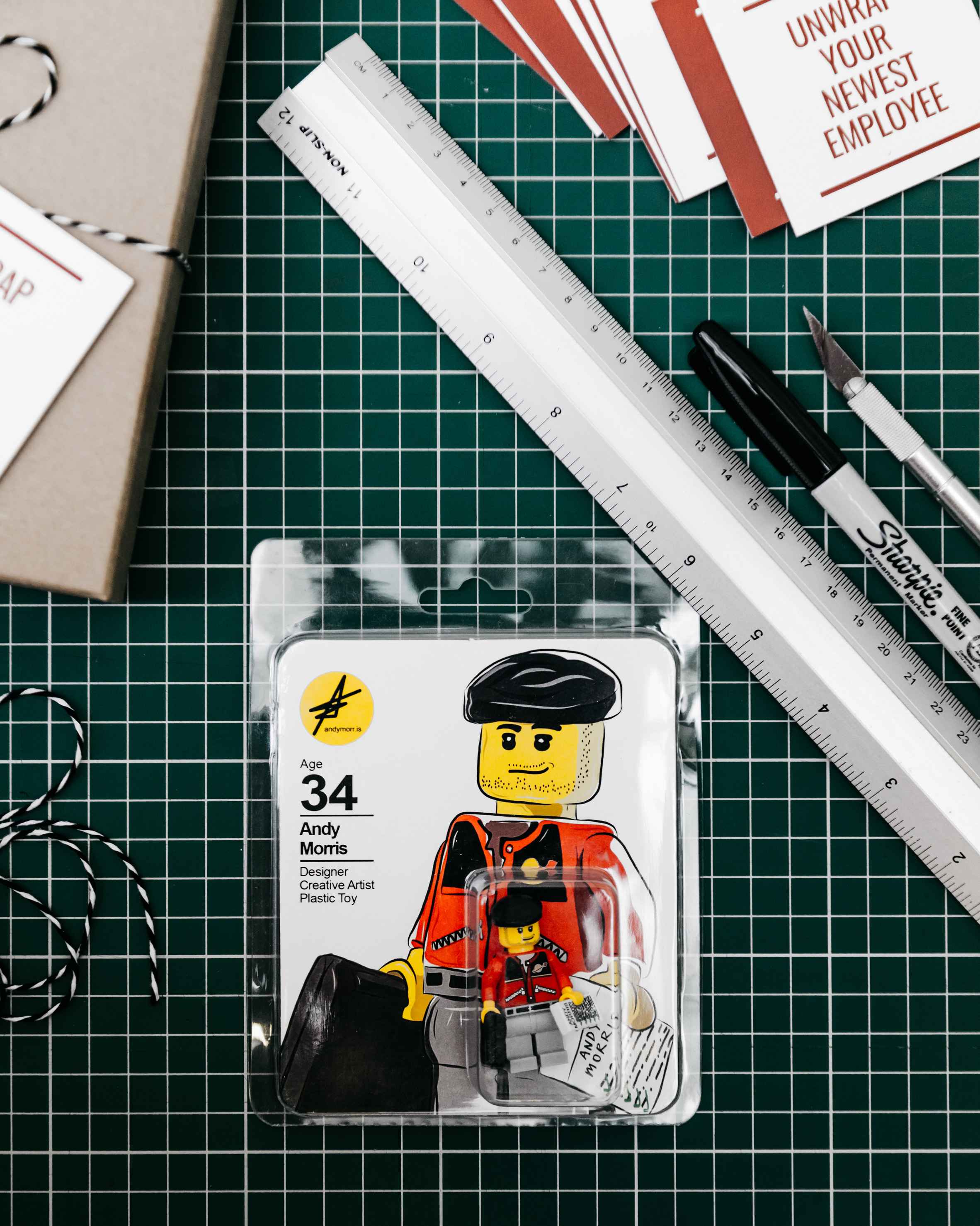 Design graduate Andy Morris uses Lego minifigure as his CV-15