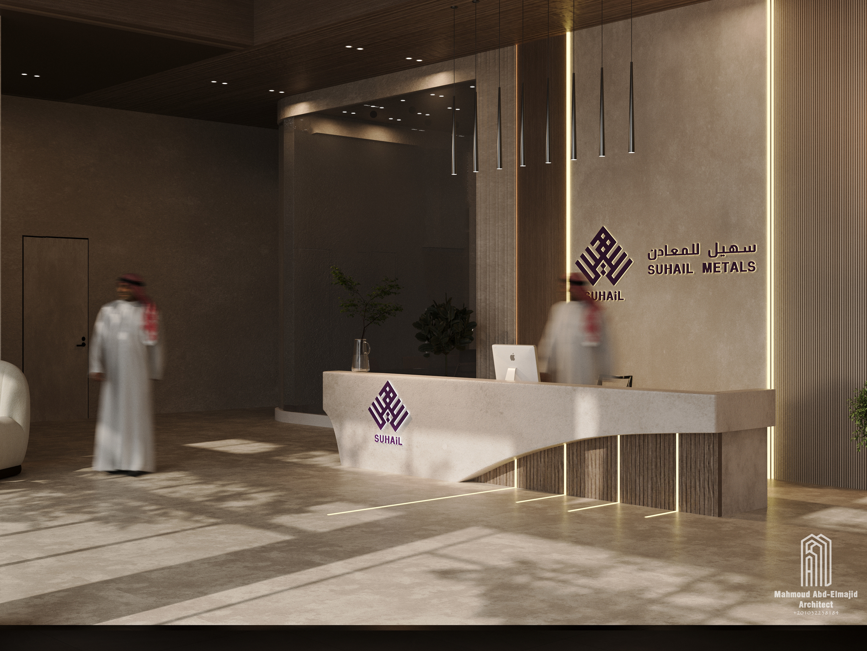 Suhail Metals Company总部接待区设计丨沙特阿拉伯-5