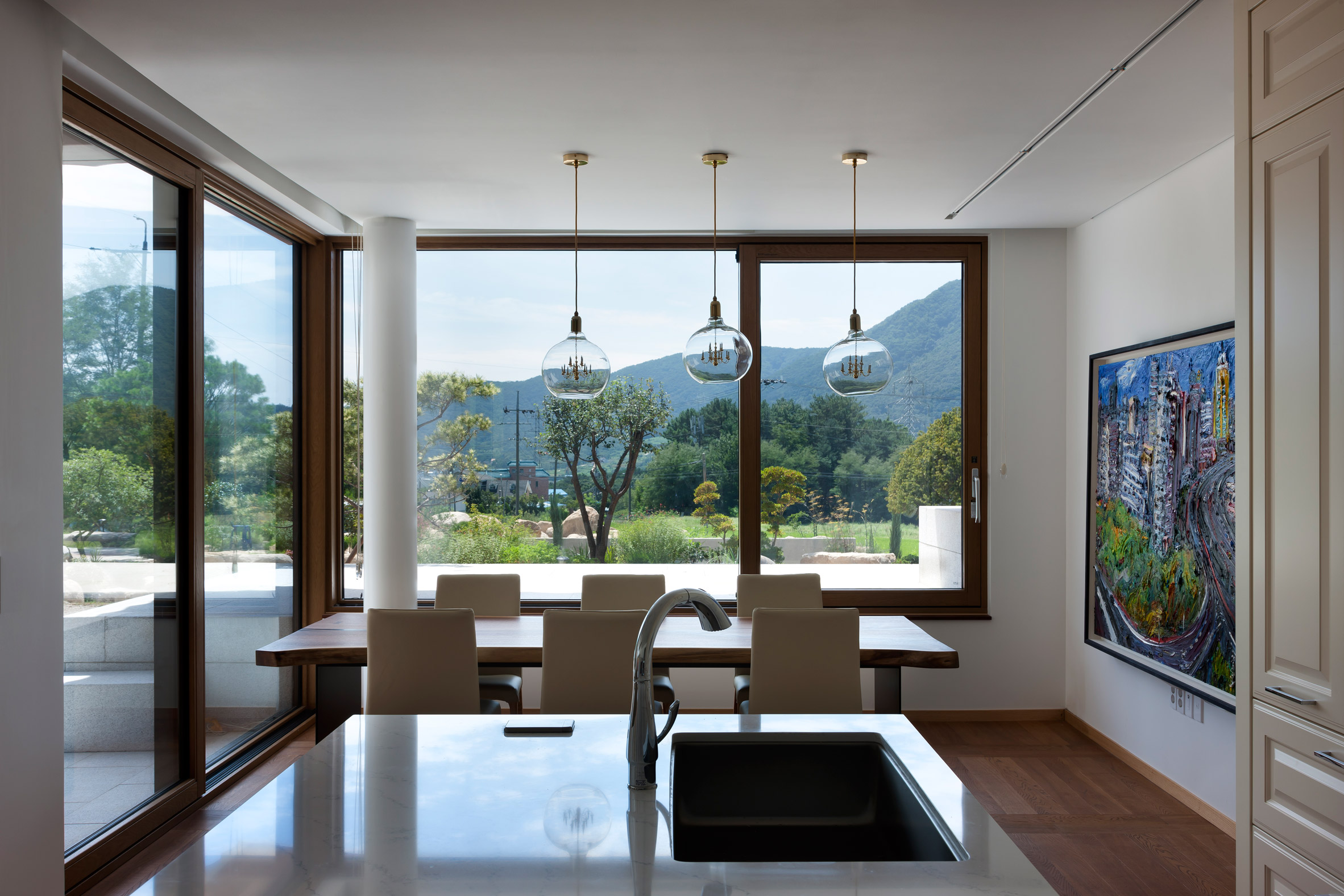 Ridged ribbons of concrete wrap house in South Korea by ODE Architects-13