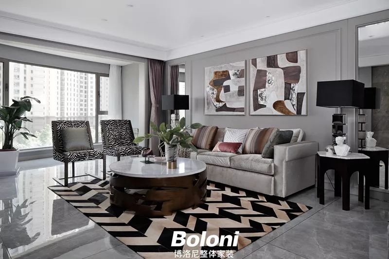 现代新古典的冷艳多彩空间-27